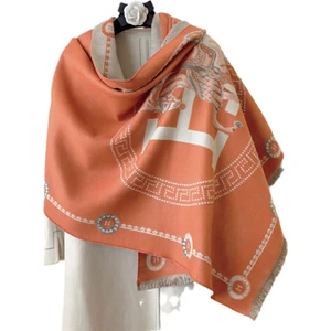 Kadın Retro Moda Mektup Eşarp Şal (Yurt Dışından)