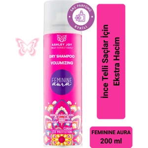 Ashley Joy Feminine Aura Çabuk Sönen Saçlar Için Dolgunlaştırıcı Hacim Veren Kuru Şampuan 200 ml