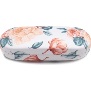 Turuncu Çiçekli Sert Gözlük Kabı