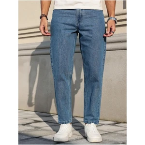 Erkek Boyfriend Fit Denim Jean Kot Pantolon