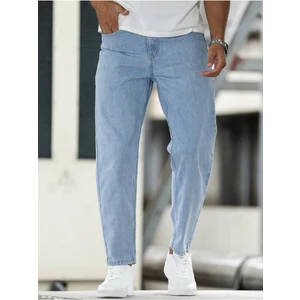 Erkek Boyfriend Fit Denim Jean Kot Pantolon