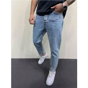 Erkek Boyfriend Fit Denim Jean Kot Pantolon