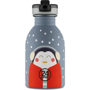 24 Bottles Kids Bottle Happy Penguin Paslanmaz Çelik Çocuk Su Matarası 250 ml