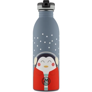 24 Bottles Kids Bottle Happy Penguin Paslanmaz Çelik Çocuk Su Matarası 500 ml
