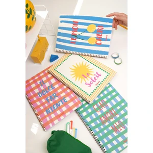 A4 Spiralli Okul Defteri 80 Yaprak 4'lü Set - Çizgili