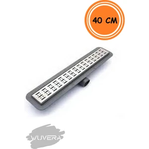 40 cm Duş Kanalı Yer Sifonu Gider Krom - Wuvera