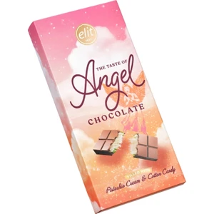 Elit Çikolata The Taste Of Angel Pişmaniyeli Ve Antep Fıstıklı Krema Dolgulu Sütlü Çikolata 85gr