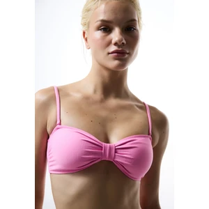 Açık Pembe Bia Straplez Knot Bikini Üstü