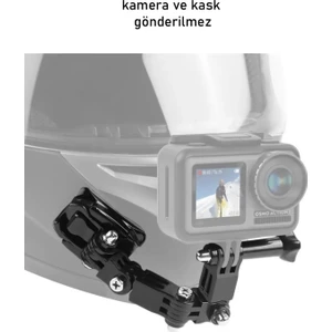 Aksiyon Kamerası Motosiklet Kaskı İçin Çene Ön Sabitleme Montaj Seti