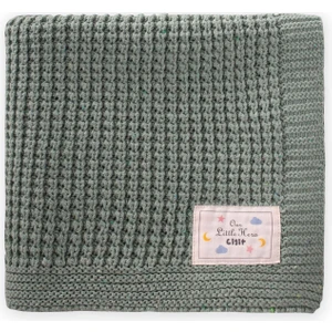 Selanik Triko Battaniye 80X100 (+/-5 cm ) Yeşil