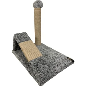Rampalı Peluş Jut Ipli Kedi Tırmalama 25 x 35 x 40 cm Gri
