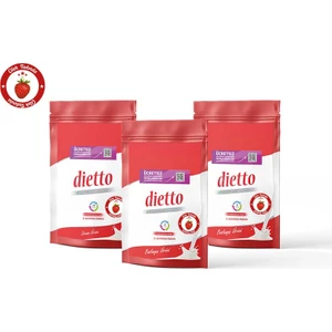 2 Adet Dietto 30 Günlük Çilek Aromalı Set