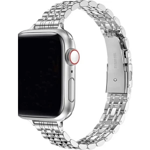 Apple Watch 10 42MM 4 5 6 7 8 9 Uyumlu 38 40 41MM Ince Slim Rolex Tasarım Kordon Kayış