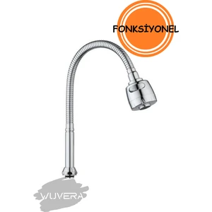 Oynar Başlıklı 2 Krom Kubar Fonksiyonlu Spiral Musluk Başlığı