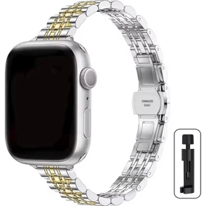 Apple Watch  4 5 6 7 8 9 10 Se Ultrauyumlu 44 45 46 49MM Ince Slim Rolex Tasarım Kordon Kayış