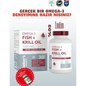 Krill Oil Omega 3 Sitikolin Lutein Q10 Içeren Vitamin
