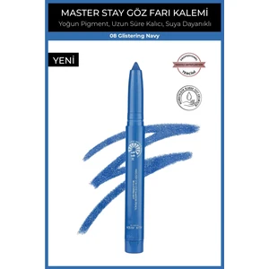 Alix Avien Suya Dayanıklı 11 Saat Kalıcı Yoğun Pigmentli Kremsi Göz Kalem Farı - Master Stay 08 Glistering Navy