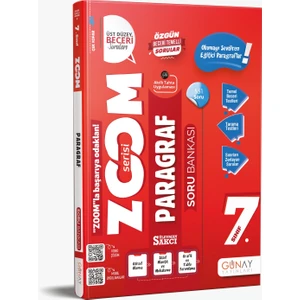 Günay Yayınları 7. Sınıf Zoom Paragraf Soru Bankası