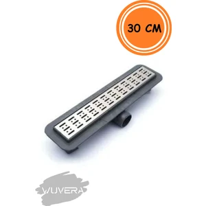 30 cm Duş Kanalı Yer Sifonu Gider Krom - Wuvera