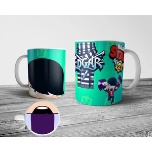Edgar Brawl Stars Alt Tabanı Ağız Tasarımlı Kupa Bardak