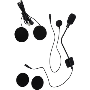 Bt-68 Type C Girişli Intercom Kulaklık Seti Çift Mikrofonlu Motosiklet Kask Intercom Yedek Kulaklığı