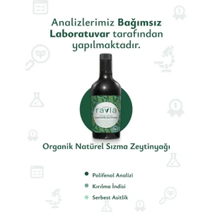 Yüksek Polifenollü Organik Naturel Sızma Zeytinyağı - 500ml