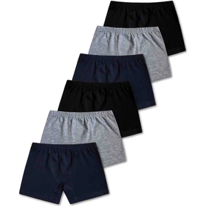 %95 Pamuklu Erkek Çocuk Boxer Külot Iç Çamaşırı 6lı Set