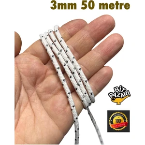 3mm 50 Metre Ipek Halat , Iskota Halat , Salıncak Ipi , Bağlama Ipi - Hamak Ipi
