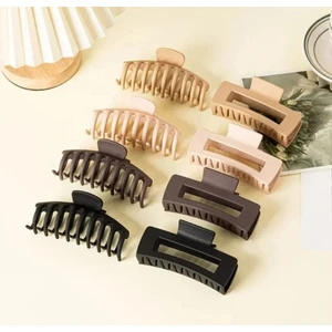 Marchen Collection Kadınlar Için 2'li Model Kahverengi Tonlarda Mandal Toka Seti 8'li