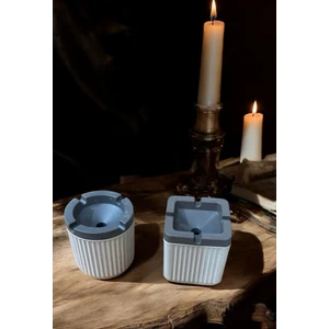 Kırılmaz Sert Plastik Küllük - 2 Li Kokusuz Çok Amaçlı Küllük