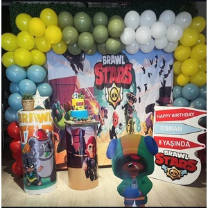 miam parti evi brawlstars konseptli balon set