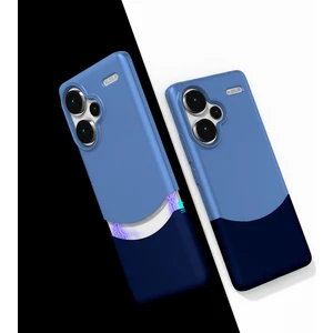 Alan Tech Xiaomi Redmi Note 13 Pro Plus 5g Kılıf Mıknatıslı Alt Duble Kapak - Lacivert