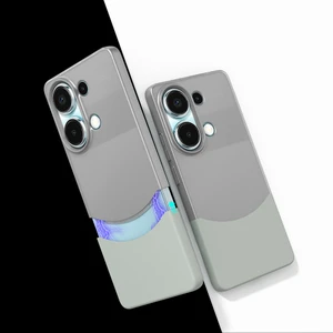 Alan Tech Xiaomi Redmi Note 13 Pro 4g Kılıf Mıknatıslı Alt Duble Kapak - Gri