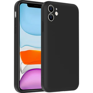 Alan Tech Apple iPhone 11 Kılıf Kamera Korumalı Kartlık Hazneli Alt Vitra Kapak - Siyah
