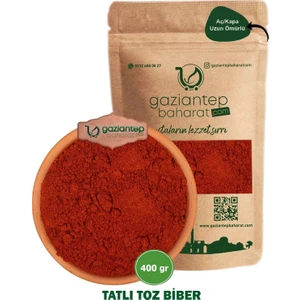 Gaziantep Baharat Kırmızı Tatlı Toz Biber 400 gr – Doğal ve Aromatik Lezzet