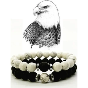 Online Kordon Beşiktaş Siyah Beyaz Taraftar Doğal Taş Bileklik | Şık ve Anlamlı Aksesuar 1903 BJK

