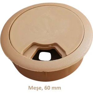 Masa Üstü Kablo Kanalı Deliği Kapağı Meşe Masa Kapağı 6 cm