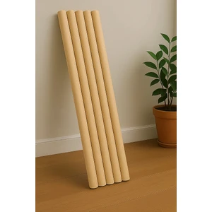 145 cm Uzun 25 mm Kalın Ahşap Pürüzsüz Yuvarlak Çubuk 5 Adet, Çok Amaçlı, Sağlam, Hobi Çubuğu