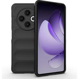 Tecno Spark 30 4g Kılıf Esnek Tpu Oyuklu Arka Yüzey Tasarımlı Otnv Etnik Silikon Kapak - Siyah