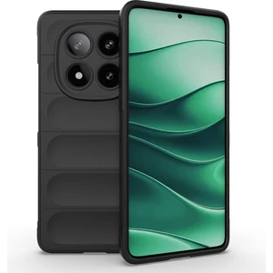 Redmi Note 14 5g Kılıf Esnek Tpu Oyuklu Arka Yüzey Tasarımlı Nvg Etnik Silikon Kapak - Siyah