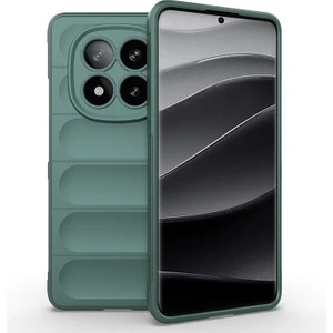 Nova Global Xiaomi Redmi Note 14 Pro Plus Kılıf Esnek Tpu Oyuklu Arka Yüzey Tasarımlı Nvg Etnik Silikon Kapak - Koyu Y