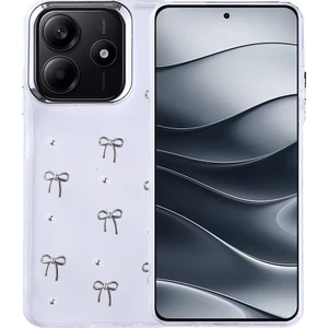 Xiaomi Redmi Note 14 4g Kılıf Airbag Tasarımlı Simli Şeffaf Otnv Kutup Kapak - Fiyonk