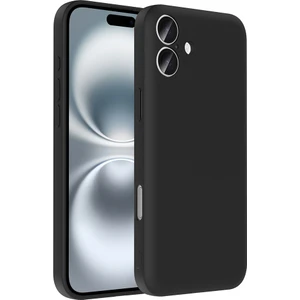 Apple iPhone 16 Plus Kılıf Kamera Korumalı Kartlık Hazneli Otnv Vitra Kapak - Siyah