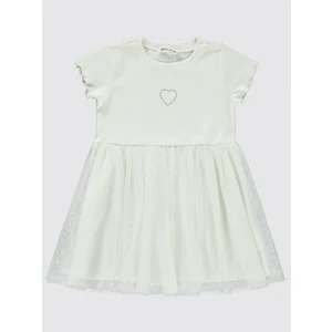 Civil Girls Kız Çocuk Elbise 2-5 Yaş Ekru