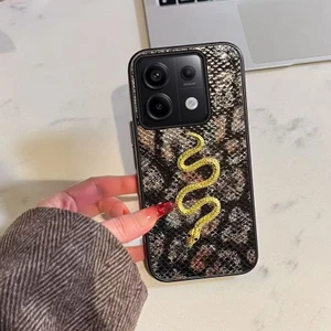 Xiaomi Redmi Note 13 Pro 4g Uyumlu Kılıf Zebana Golden Serpent Silikon Kılıf Siyah