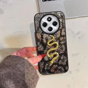 Xiaomi Redmi 14C Uyumlu Kılıf Zebana Golden Serpent Silikon Kılıf Siyah