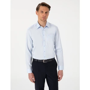 Pierre Cardin Erkek Açık Mavi Regular Fit Uzun Kollu Basic Gömlek 50302972-VR003