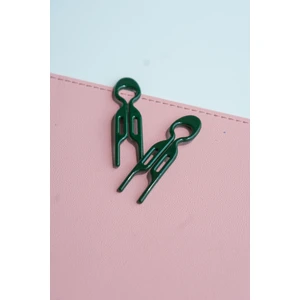 Mini Saç Pini - Kemik Asetat Yüksek Kalite - 4.5 cm Yeşil