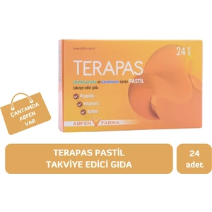 Abfen Farma Terapas Izlanda Yosunu Karamürver ve Propolis Içeren Yeni Nesil Pastil Takviye Edici Gıda