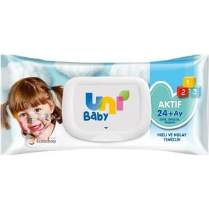 Uni Baby Aktif Bebek Islak Mendil 24+ Ay 52 Adet